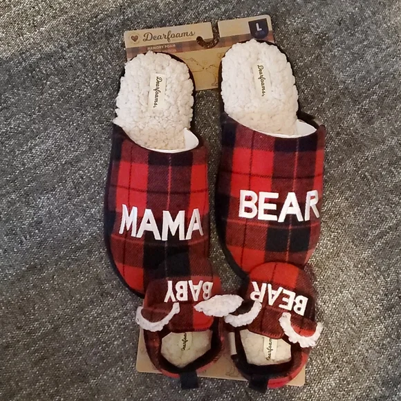 Mama Bear and Baby Bear Slippers - Picture 3 of 5